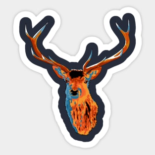 realistic reindeer Sticker